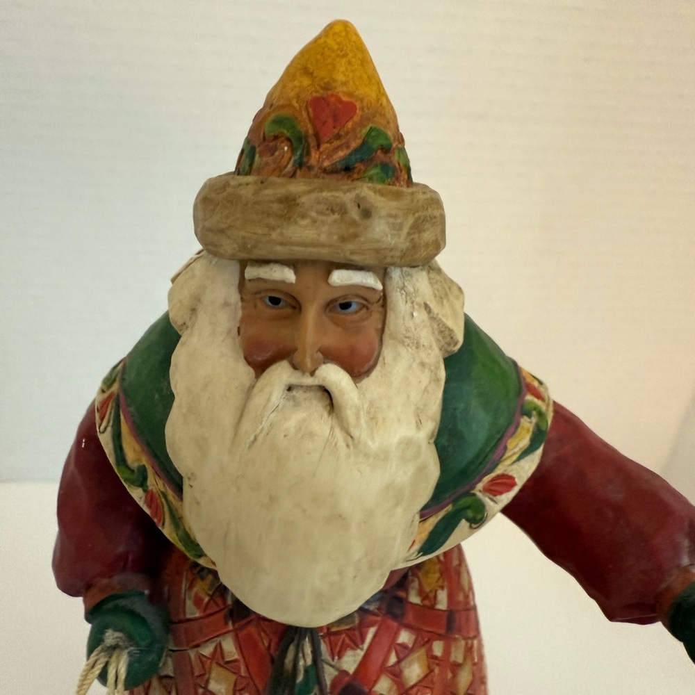 Jim Shore “Yuletide Greetings” Christmas Santa with Ice Skates